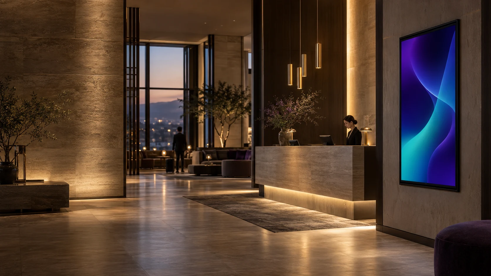 Digital-Signage-Inszenierung für Hotels & Hospitality